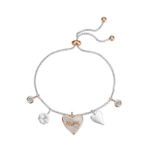 Unwritten Adjustable Mom Bracelet with Charms 14k Gold Flash Plated NWT